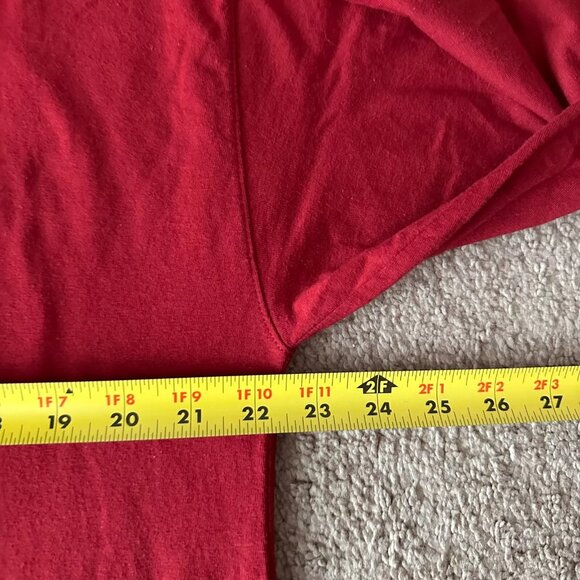 Champion Shirt Mens XL Long Sleeve Crewneck Logo Spellout Red - Picture 6 of 11